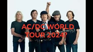 ACDC World Tour in 2024 Tour announcement Thursday Kings of real rock n roll [upl. by Niuqauj]