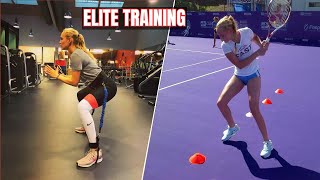 WORK LIKE HELL  Donna Vekic Tennis Training [upl. by Nowed]