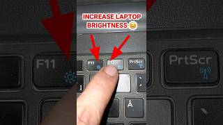 increase Laptop Brightness with Great Trick shorts viral youtubeshortsshortsfeed [upl. by Blanchard507]