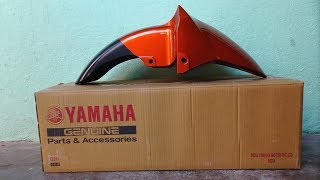 Yamaha fz s front mudguard  Doom  Hands On  Price [upl. by Ermine]