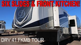 Front Kitchen 5th Wheel 😍  DRV 41 FKMB Tour  Full Time RV [upl. by Roxanna]