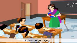 A B C Learning Song in English  English Nursery Rhyme For Kids  Children Songs With Lyrics [upl. by Gnav]