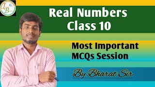 Real Numbers Class 10  Most Important Questions Discussion  Bharat Sir indianbharat [upl. by Zoie]