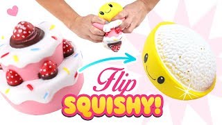 DIY REVERSIBLE SQUISHY Easy 2in1 Squishy Makeover Fixing Squishies [upl. by Aielam]