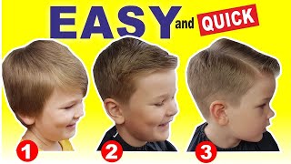 QUICK amp EASY HOME HAIRCUT TUTORIAL  How To Cut Boys Hair With Clippers [upl. by Teragram629]