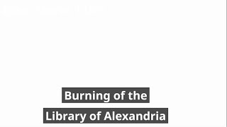 Burning of the Library of Alexandria [upl. by Carleton]