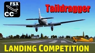 FSX Multiplayer Taildragger Landing Competition Results Top 10 [upl. by Lianna]