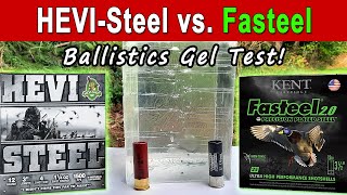 HEVI Steel vs Kent Fasteel  Ballistics Gel amp Pattern Test [upl. by Yelda]