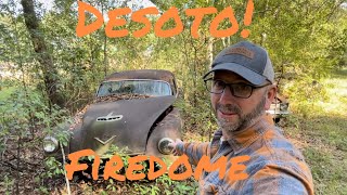 Junkyard Desoto tour Firedome V8 Its got a HEMI destoto hemi [upl. by Brenton852]