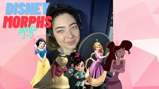 Disney Characters Turning Into Different Disney Characters Parts 13  Voice Actor Impressions [upl. by Esau263]