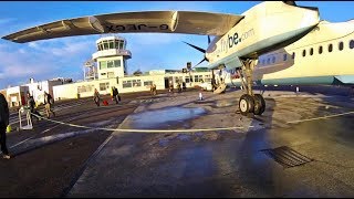 FLYBE Dash8 Q400 Trip Report NewcastleSouthampton [upl. by Atiuqiram]