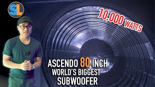 This is The Worlds BIGGEST Subwoofer Ascendo The 80 🔊🔊 The Director LED Wall Speakers [upl. by Akitan]