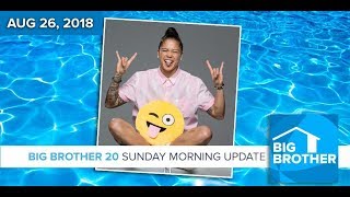 BB20  Sunday Morning Live Feeds Update  August 26 2018 [upl. by Rabbaj418]