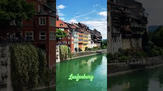 Laufenburg 🇨🇭🇩🇪switzerland germany shorts [upl. by Ahsirtak236]