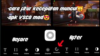 cara mengatasi gk Ada fitur kecepatan di apk VSCO [upl. by Eita]