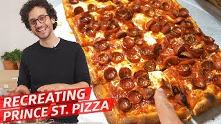 Making the Legendary Prince St Pizza Square Slice with Pizzaiolo Dom Morano — Alex VS [upl. by Yriek250]