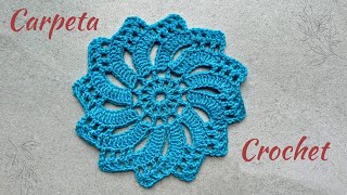 El Patrón que esperabas 😍 CarpetaAplique en ESPIRAL a Crochet Paso a Paso 🍃 Fácil y Rápido [upl. by Elad]