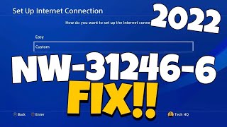 How To Fix PS4 Error Code NW312466 in 2022  PS4 DNS Error Fix [upl. by Ynffit37]