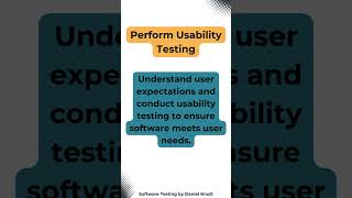 Perform Usability Testing softwaretesting testing [upl. by Aslehc]