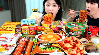 ASMR MUKBANG 편의점 직접 만든 불닭 떡볶이 소세지 김밥 디저트 먹방 amp 레시피 FRIED CHICKEN AND Tteokbokki EATING [upl. by Moran413]