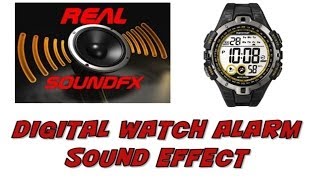 Digital watch alarm beep sound effect  realsoundFX [upl. by Croner]