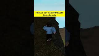 FINALLY GOT HAEMORRHAGED in Roblox Broken Bones IV  Free Games World [upl. by Kcirdderf]