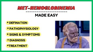 Methemoglobinemia types pathophysiology symptoms diagnosis treatment physiology made easy [upl. by Sheehan742]