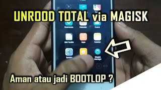 CARA UNROOT TOTAL amp UNINSTALL MAGISK  menghapus root dan magisk [upl. by Flinn]