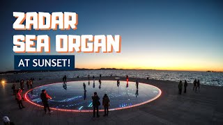 Zadar Sea Organ at Sunset  Amazing Croatia [upl. by Olpe]