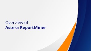 Astera ReportMiner – Overview [upl. by Ainafetse190]