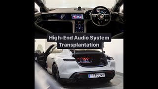 Porsche Taycan HighEnd Audio System Transplantation  Accuton Zapco Acoustic Elegance Tchernov [upl. by Eon719]