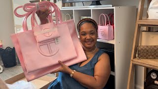 Ballerina 🩰 Telfar unboxing  NEW COLOR  small medium  large  2023  Ballerina Pink Telfar [upl. by Butch]