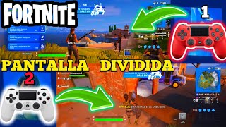 Como JUGAR PANTALLA DIVIDIDA en FORTNITE PLAYSTATION 4 y 5 ✅ [upl. by Aelc]