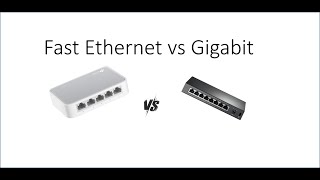 Switch Fast Ethernet vs Gigabit  ¿ Cuál es el mejor para mí [upl. by Elegna]