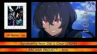 Every Anime Song by ARCANA PROJECT 2020  2024 [upl. by Adnalay]