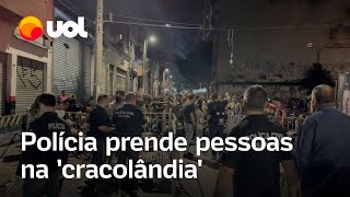 Operação contra tráfico prende 25 pessoas na cracolândia em São Paulo [upl. by Erhart762]