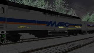 MARC Camden Line 852 Washington DC to Baltimore [upl. by Wight328]