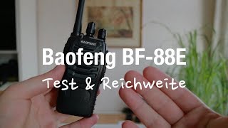 Baofeng BF88e PMR Funkgeräte Test amp Reichweite [upl. by Stricklan]