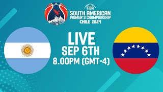 Argentina v Venezuela  Full Basketball Game  FIBA South American Womens Championship 2024 [upl. by Yuria]