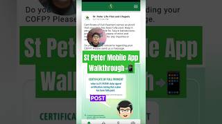 St Peter Mobile App Walkthrough📲StPeterLifePlanandChapels stpeter [upl. by Goulet]