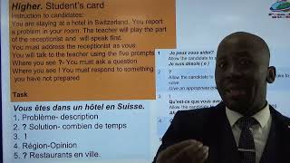 French GCSE speaking Past paper Role play Higher [upl. by Auqkinahs269]