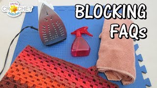 How To Block Your Crochet amp Knitting  Cotton Wool Acrylic etc All About Blocking  Part 2 [upl. by Alrahc]