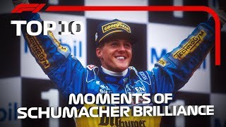 Top 10 Moments of Schumacher Brilliance [upl. by Ossie]