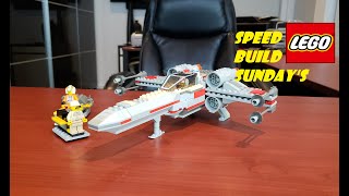 LEGO Star Wars X Wing Fighter 7140 Speed Build [upl. by Pompei]