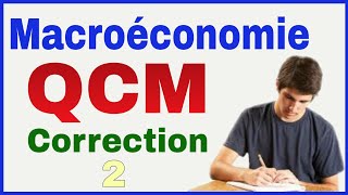 Macroéconomie Examen QCM Corrigé 2 [upl. by Nereen]