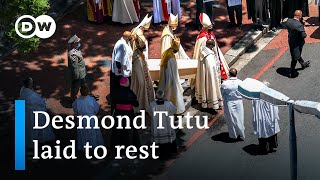 South Africa bids farewell to Desmond Tutu  DW News [upl. by Aynotak]