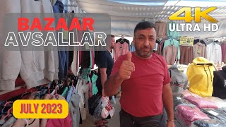 4K 🇹🇷 AlanyaAvsallar ❶ Bazaar on Wednesday 0507 [upl. by Willmert]