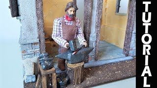 💡 TUTORIAL Fabbro in movimento batte il martello 🔨 sullincudine  1 parte⚙️ Presepe meccanico [upl. by Nino]