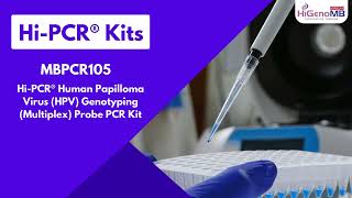 HiPCR® Human Papilloma Virus HPV Genotyping Multiplex Probe PCR Kit  MBPCR105 [upl. by Ilrebma]