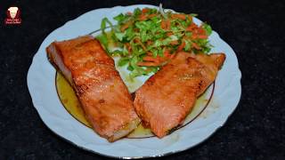 TAVADA SOMON BALIĞI TARİFİ ÖZEL SOSU İLE PanFried Salmon Recipe [upl. by Towney]